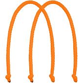 Ручки Corda для пакета M, оранжевый неон - фото