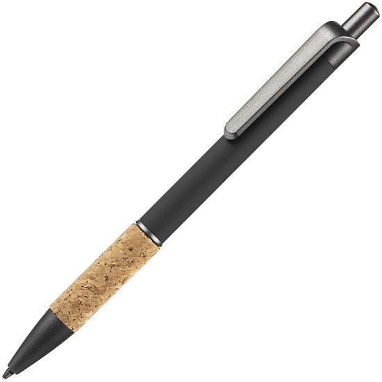 Ручка шариковая Cork, черная - подробное фото