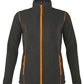 Куртка женская NOVA WOMEN 200, темно-серая с оранжевым - фото