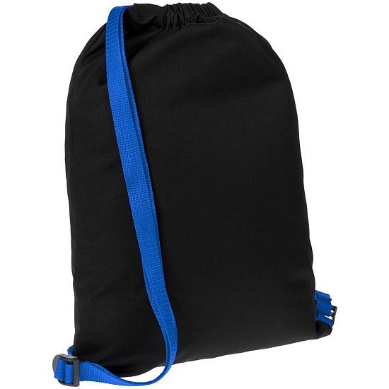 Рюкзак Nock, черный с синей стропой - подробное фото