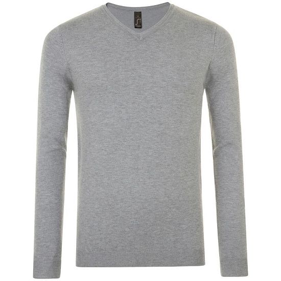 Пуловер мужской GLORY MEN, серый меланж - подробное фото