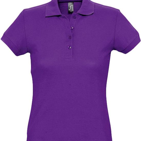 Рубашка поло женская PASSION 170, темно-фиолетовая - подробное фото