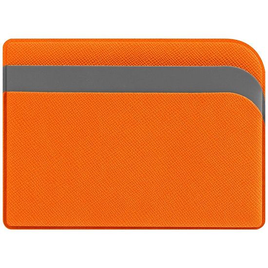 Чехол для карточек Dual, оранжевый - подробное фото