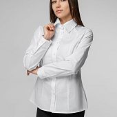 Рубашка женская с длинным рукавом Collar, белая - фото
