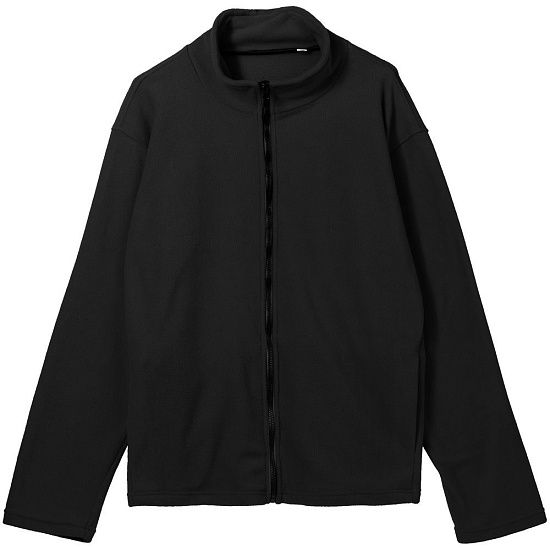 Куртка флисовая унисекс Manakin, черная - подробное фото