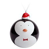 Елочный шар с фигуркой «Новогодний пингвин», 9 см - фото