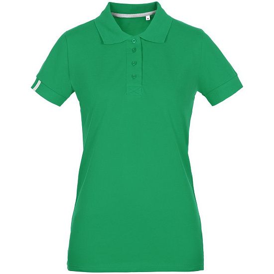 Рубашка поло женская Virma Premium Lady, зеленая - подробное фото