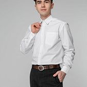 Рубашка мужская с длинным рукавом Collar, белая - фото