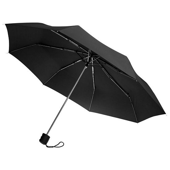 Зонт складной Basic, черный - подробное фото