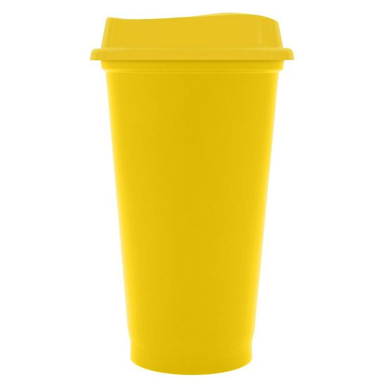 Стакан с крышкой Color Cap, желтый - подробное фото