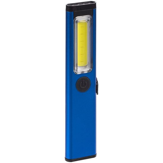 Фонарик-факел аккумуляторный Wallis, синий - подробное фото