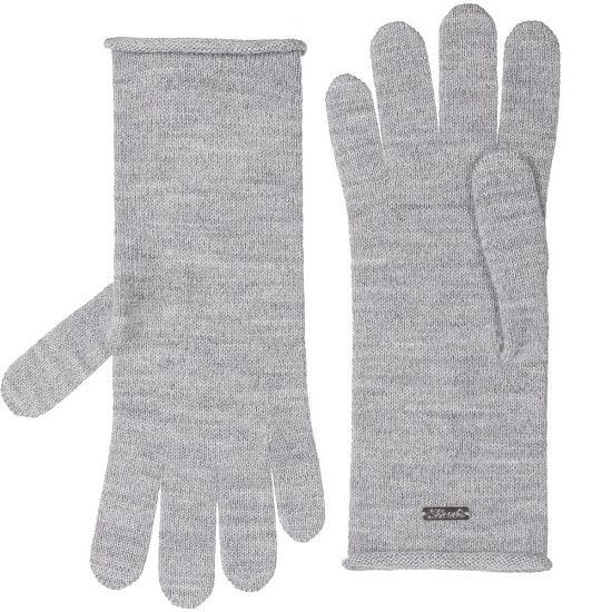 Перчатки Alpine, удлиненные, серые - подробное фото