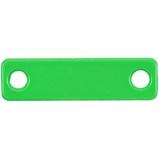Шильдик металлический Alfa Liten, зеленый неон - подробное фото