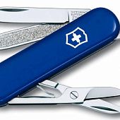 Нож-брелок Classic 58 с отверткой, синий - фото