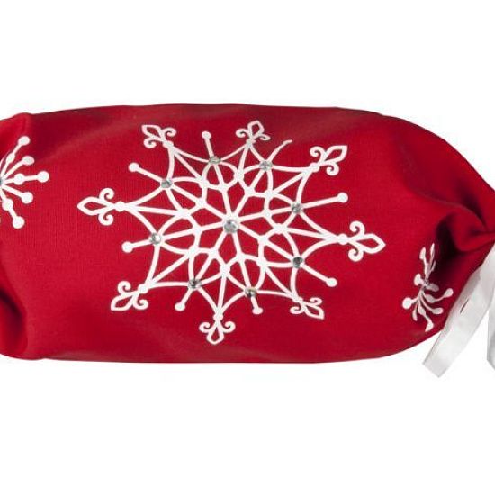 Упаковка-конфета «Снежинки», красная - подробное фото