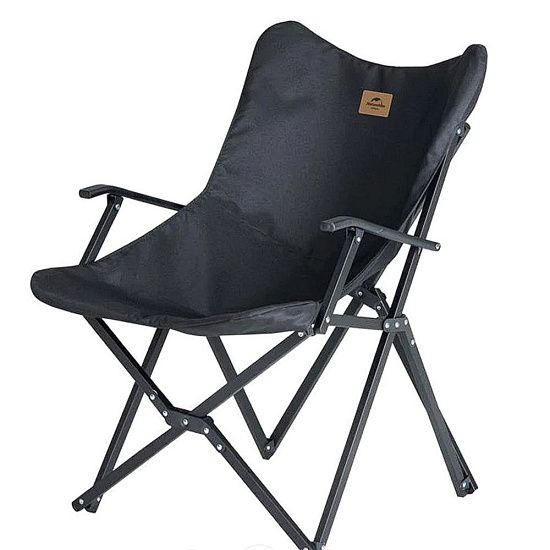 Кресло складное Armrest, черное - подробное фото