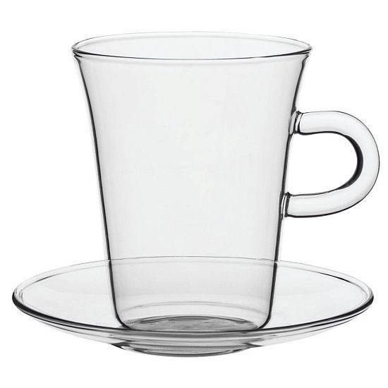 Чашка с блюдцем Glass Duo - подробное фото