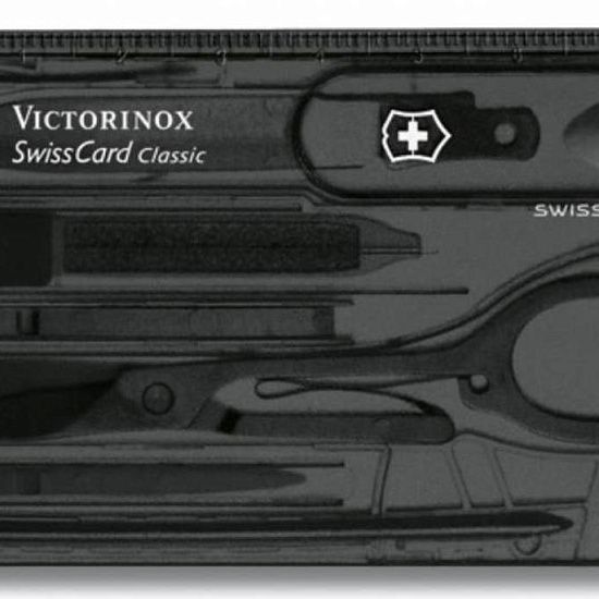 Набор инструментов SwissCard, полупрозрачный черный - подробное фото
